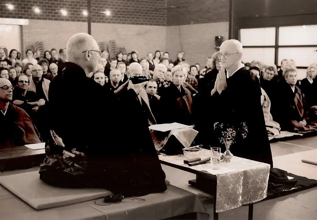 Dheeresh's monk ordination ceremony, 2010